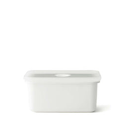 HONEYWARE | Enamel tins, vacuum sealed, white, 1.12 L