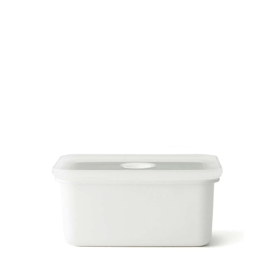 HONEYWARE | Enamel tins, vacuum sealed, white, 1.12 L