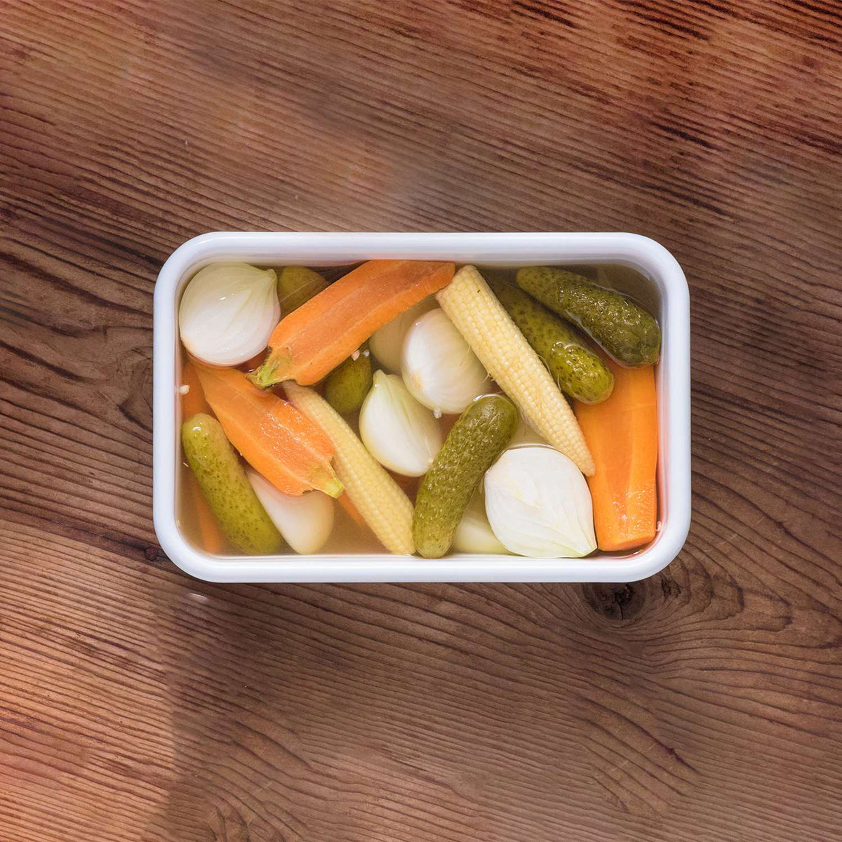 HONEYWARE | Enamel tins, vacuum sealed, white, 1.12 L
