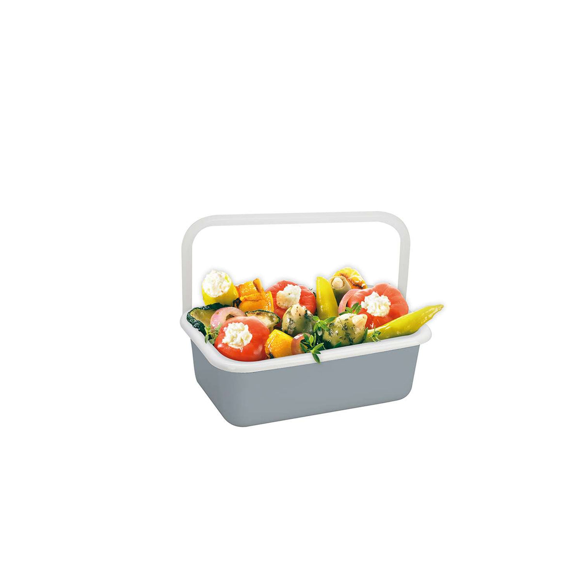 HONEYWARE | Enamel jars, COLOR LINE, gray, 420 ML