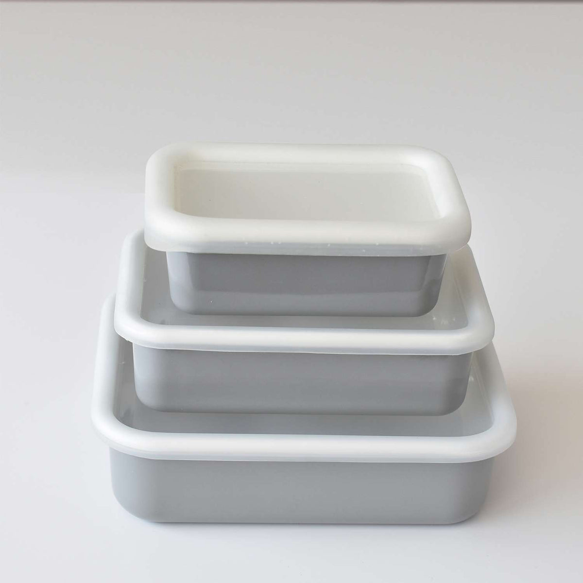 HONEYWARE | Enamel jars, COLOR LINE, gray, 420 ML