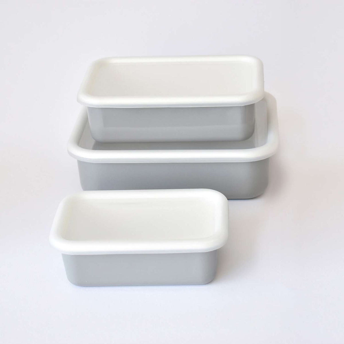 HONEYWARE | Enamel jars, COLOR LINE, gray, 420 ML