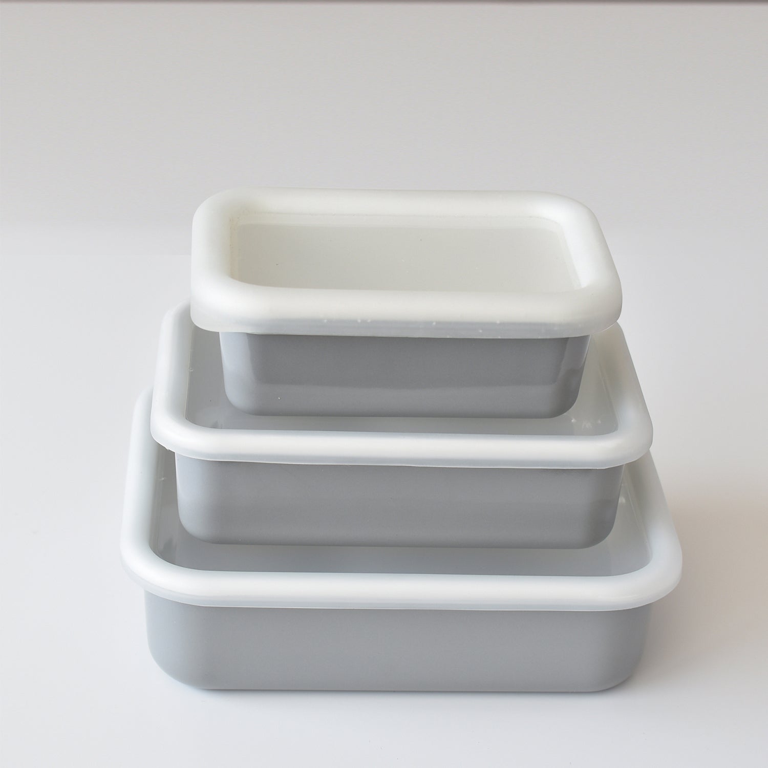 HONEYWARE |  Emailledosen, COLOR LINE, grau, 740 ml