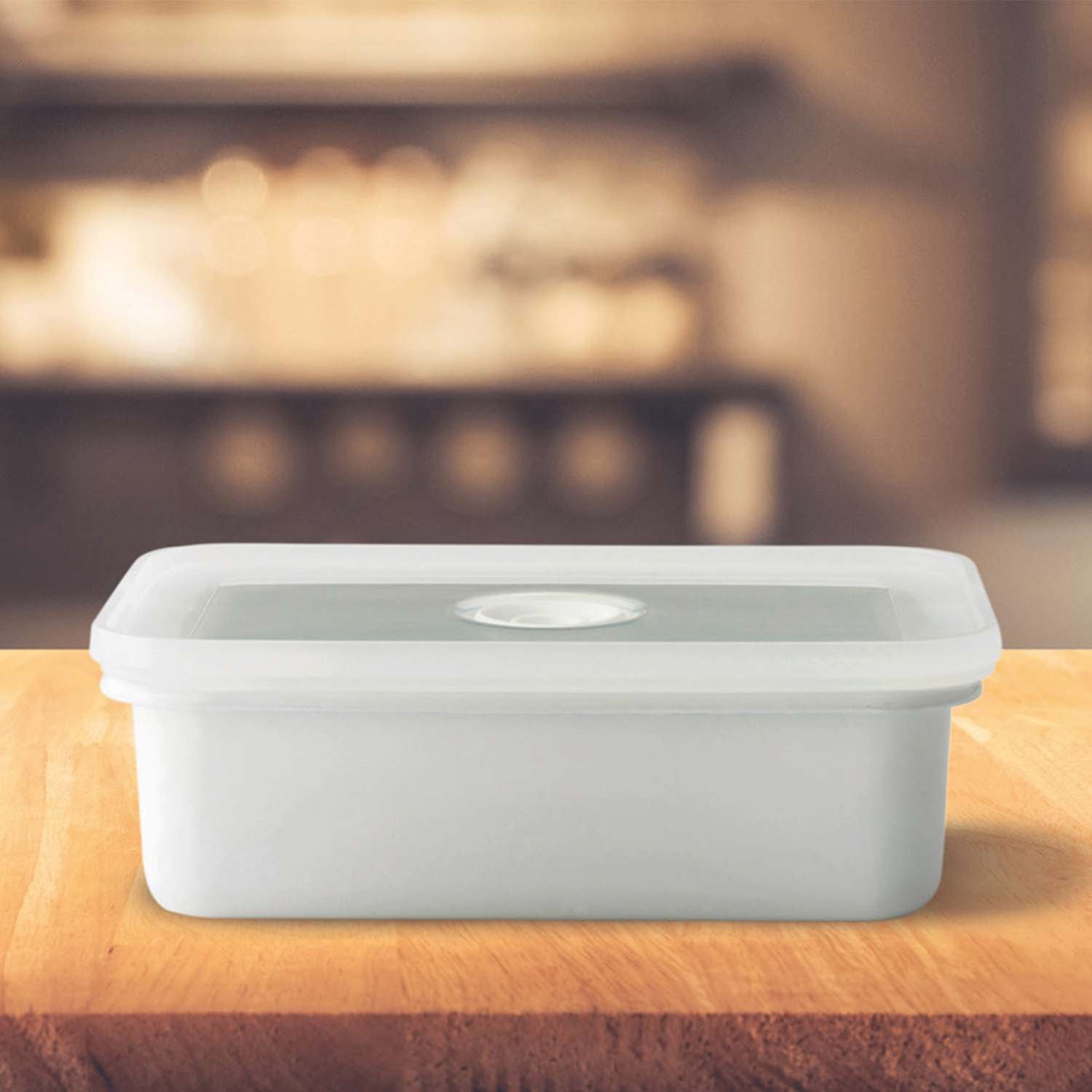 HONEYWARE |  Emailledosen, VAKUUM, weiß, 740 ml