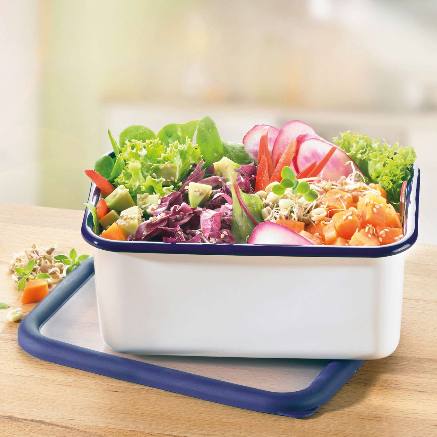 HONEYWARE |  Emailledosen, CLASSIC, dunkelblau