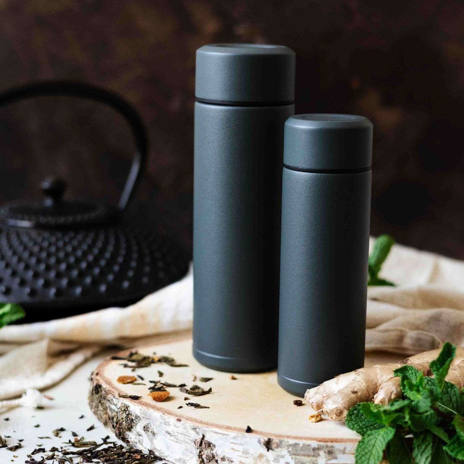 KYOCERA | Isolierflasche, SLIM MUG, grau