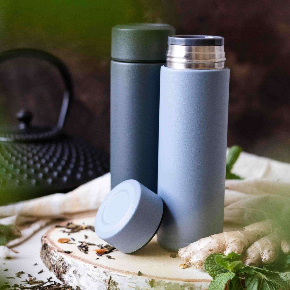 KYOCERA | Isolierflasche, SLIM MUG, blau