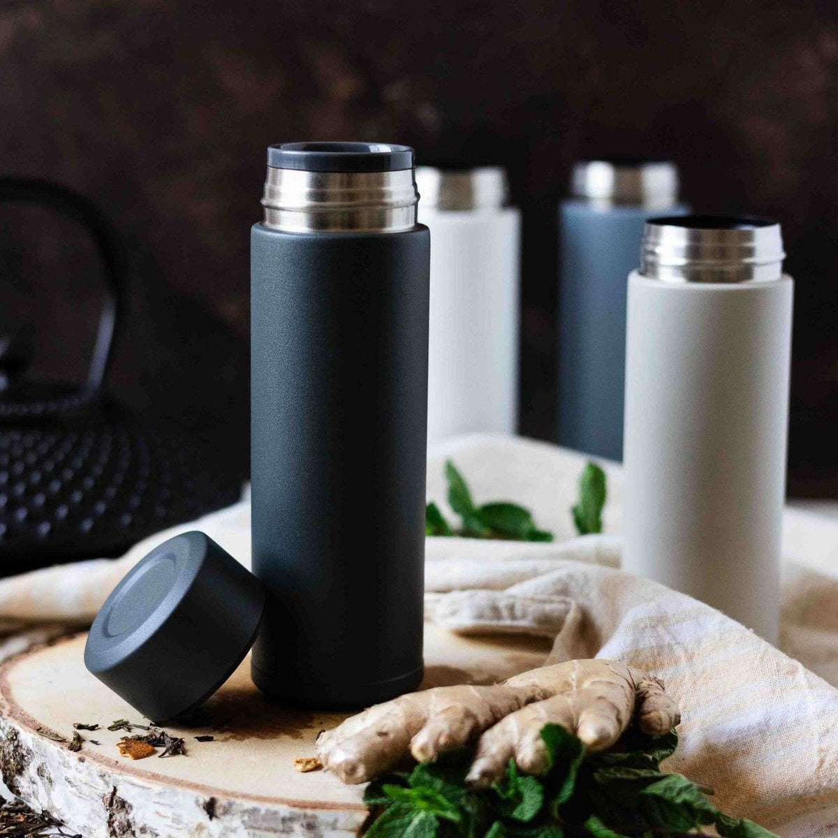 KYOCERA | Isolierflasche, SLIM MUG, blau