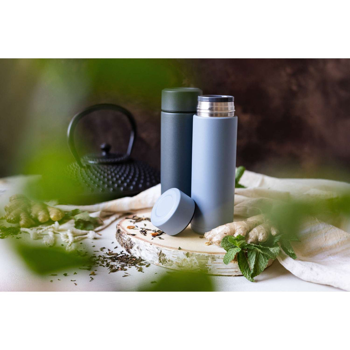 KYOCERA | Isolierflasche, SLIM MUG, blau