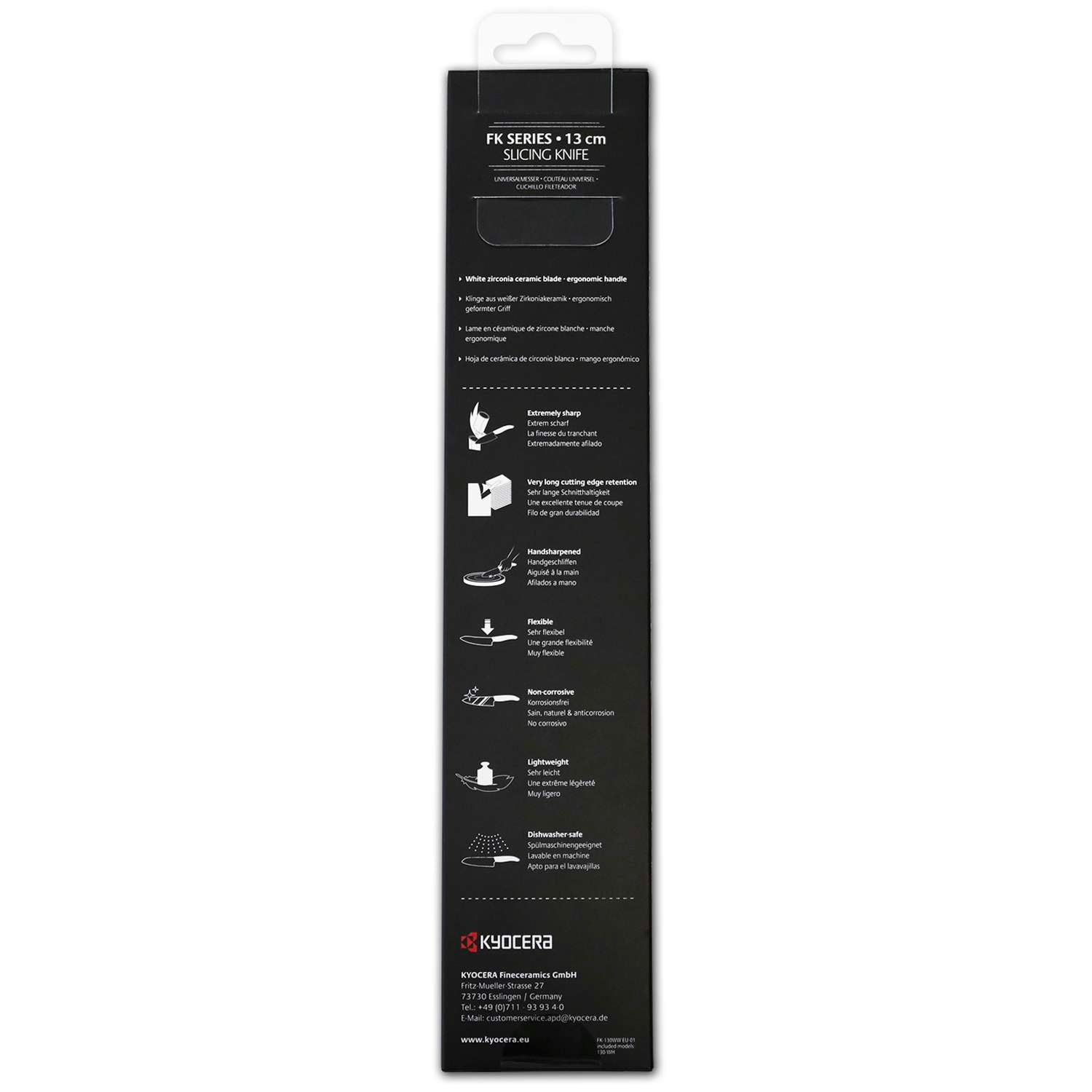 KYOCERA | Keramik-Keramik-Schälmesser, GEN WHITE, w