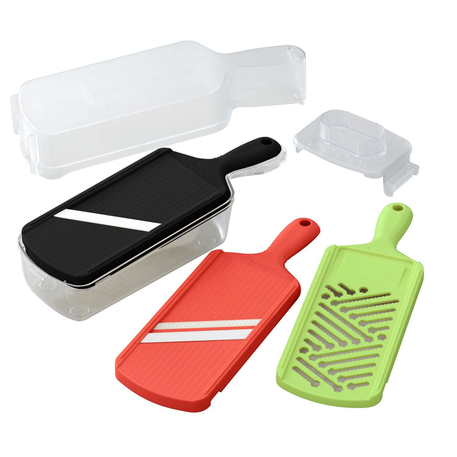 KYOCERA | Hobelset mit Box, SLICE&GRATE, rot, 6-tei