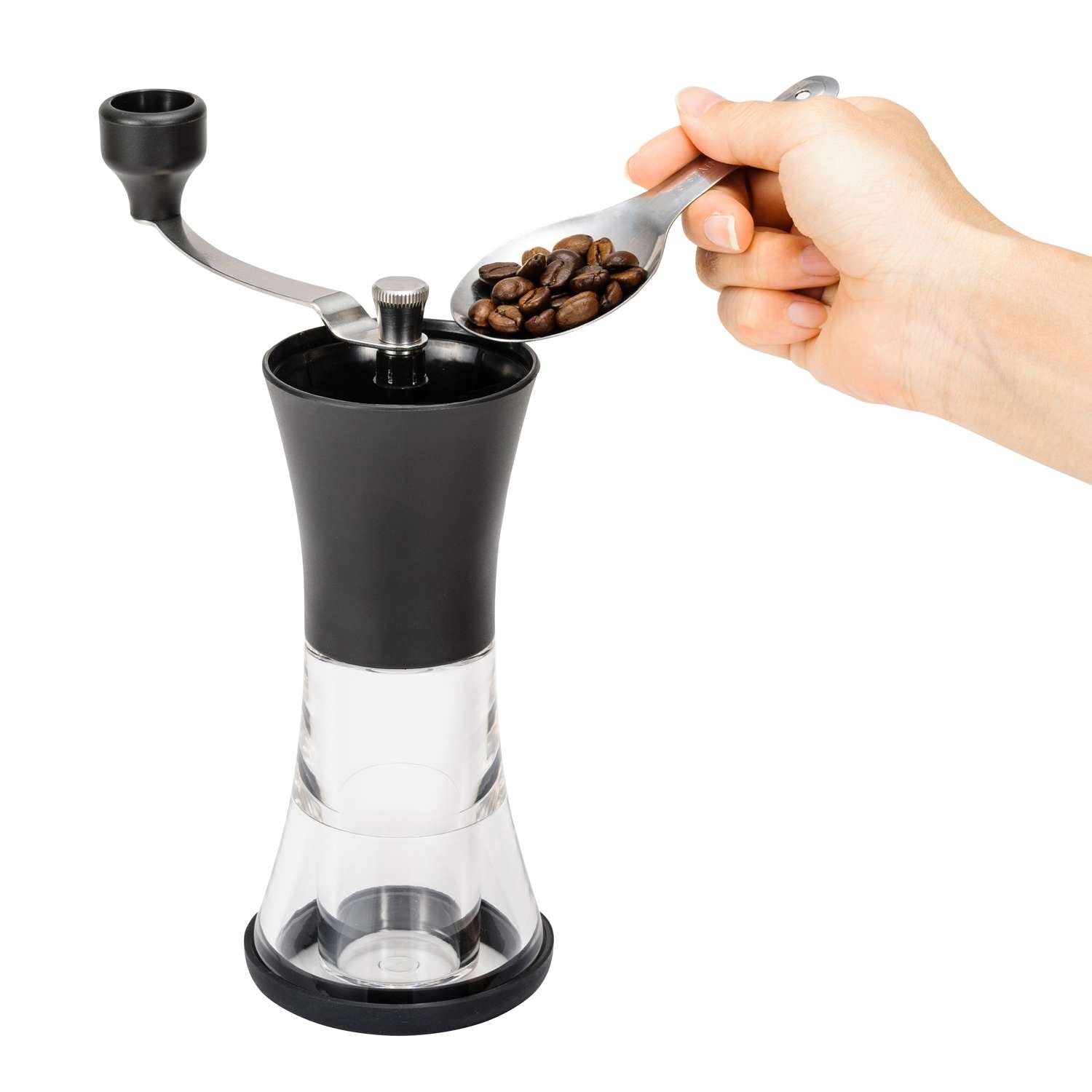 KYOCERA | Keramik-Kaffeemühle mit Deckel, schwarz,
