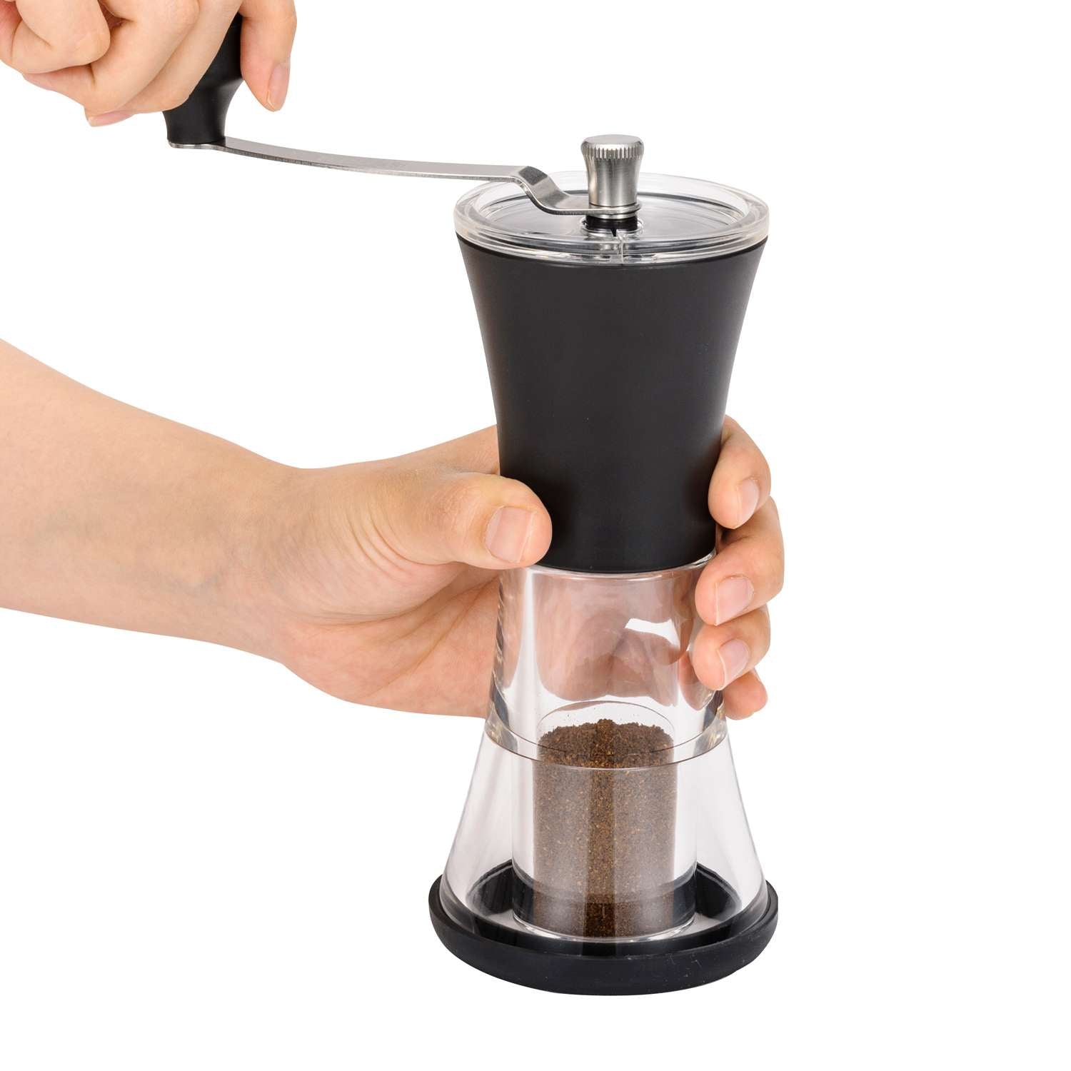 KYOCERA | Keramik-Kaffeemühle mit Deckel, schwarz,