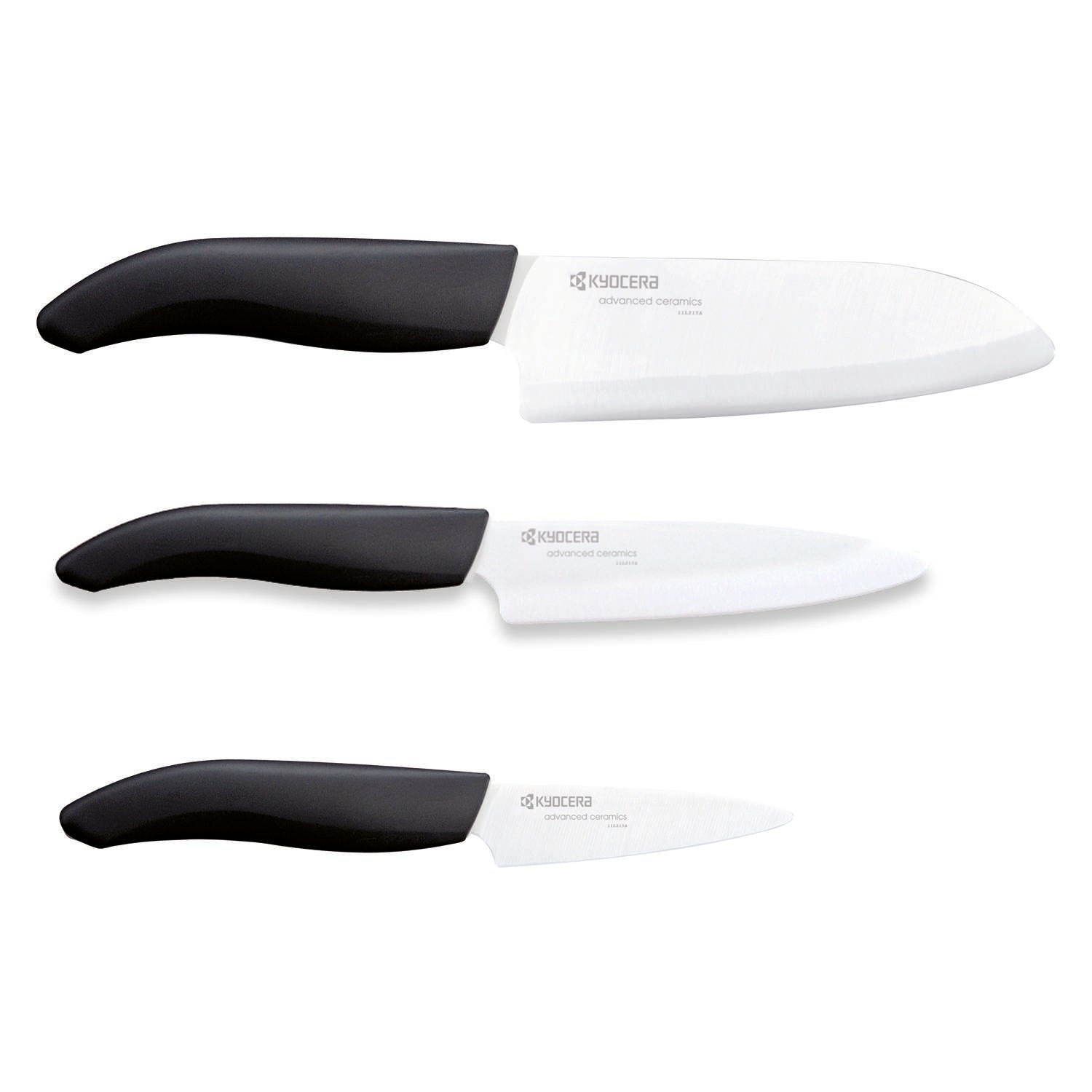 KYOCERA | Keramikmesser, 3er-Set, GEN, schwarz / we