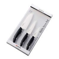 KYOCERA | Keramikmesser, 3er-Set, GEN, schwarz / we