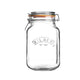 KILNER | Einkochglas, CLIP SQUARE, klar