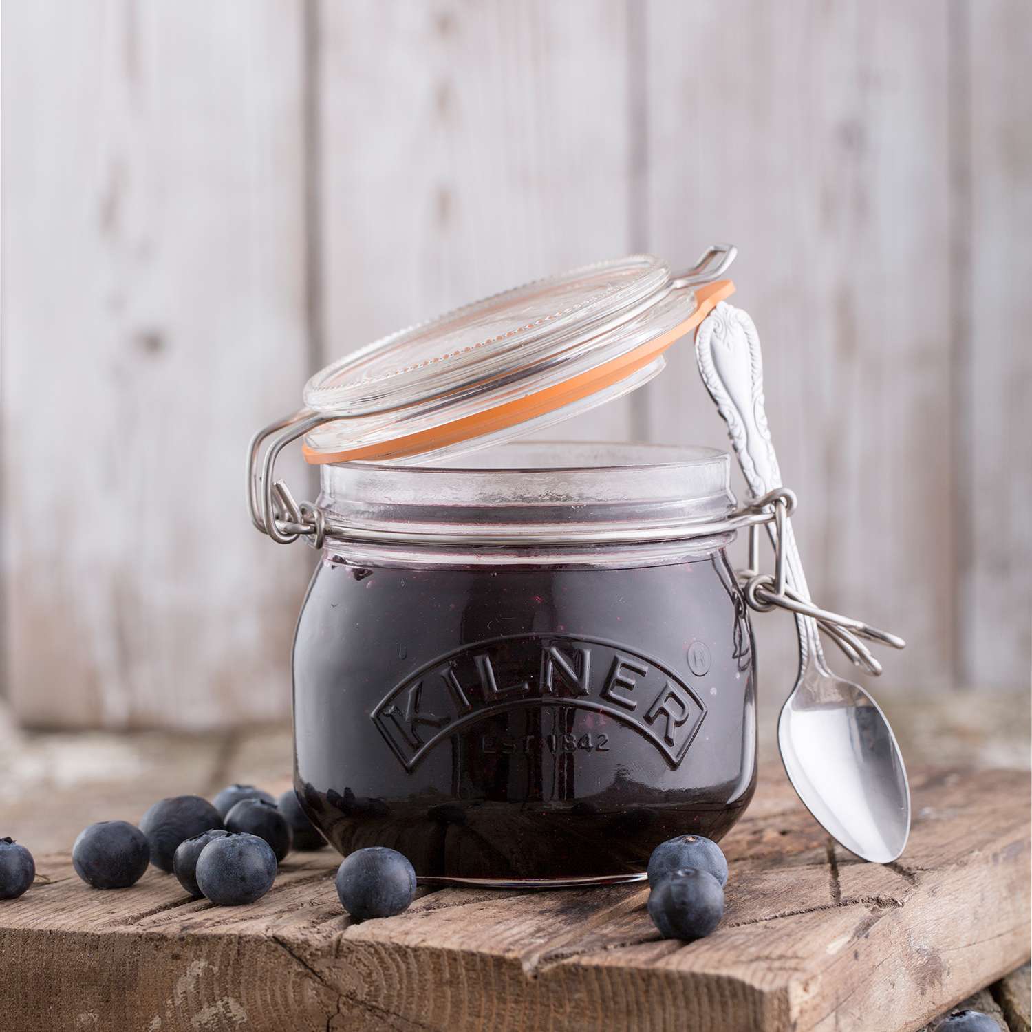 KILNER | Einkochglas, CLIP SQUARE, klar
