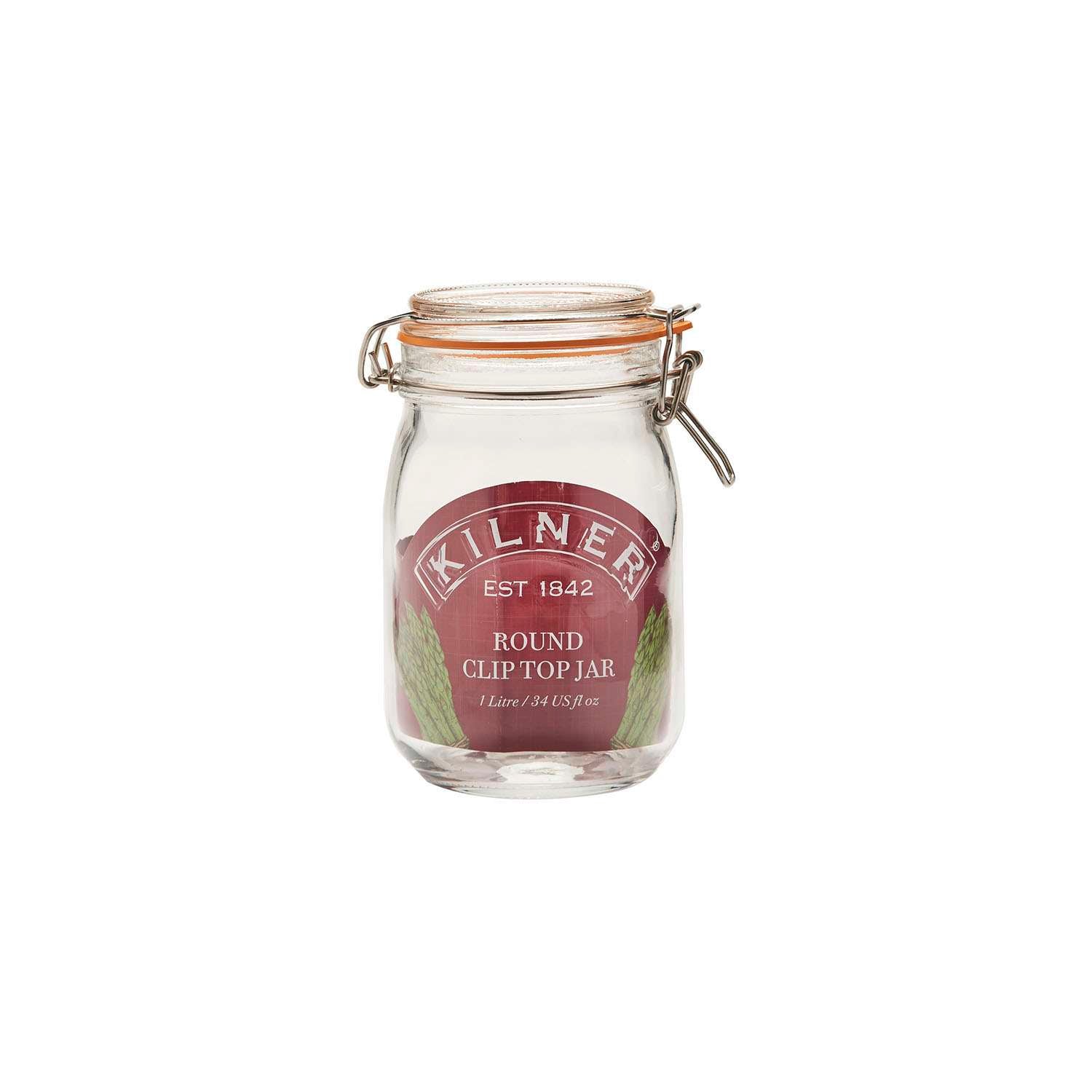 KILNER | Einkochglas, CLIP SQUARE, klar