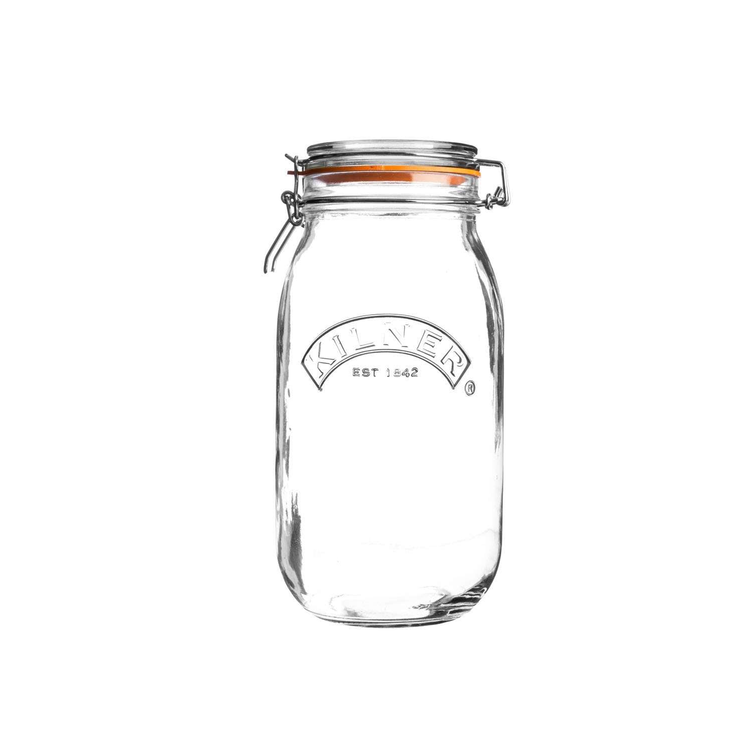 KILNER | Einkochglas, CLIP SQUARE, klar