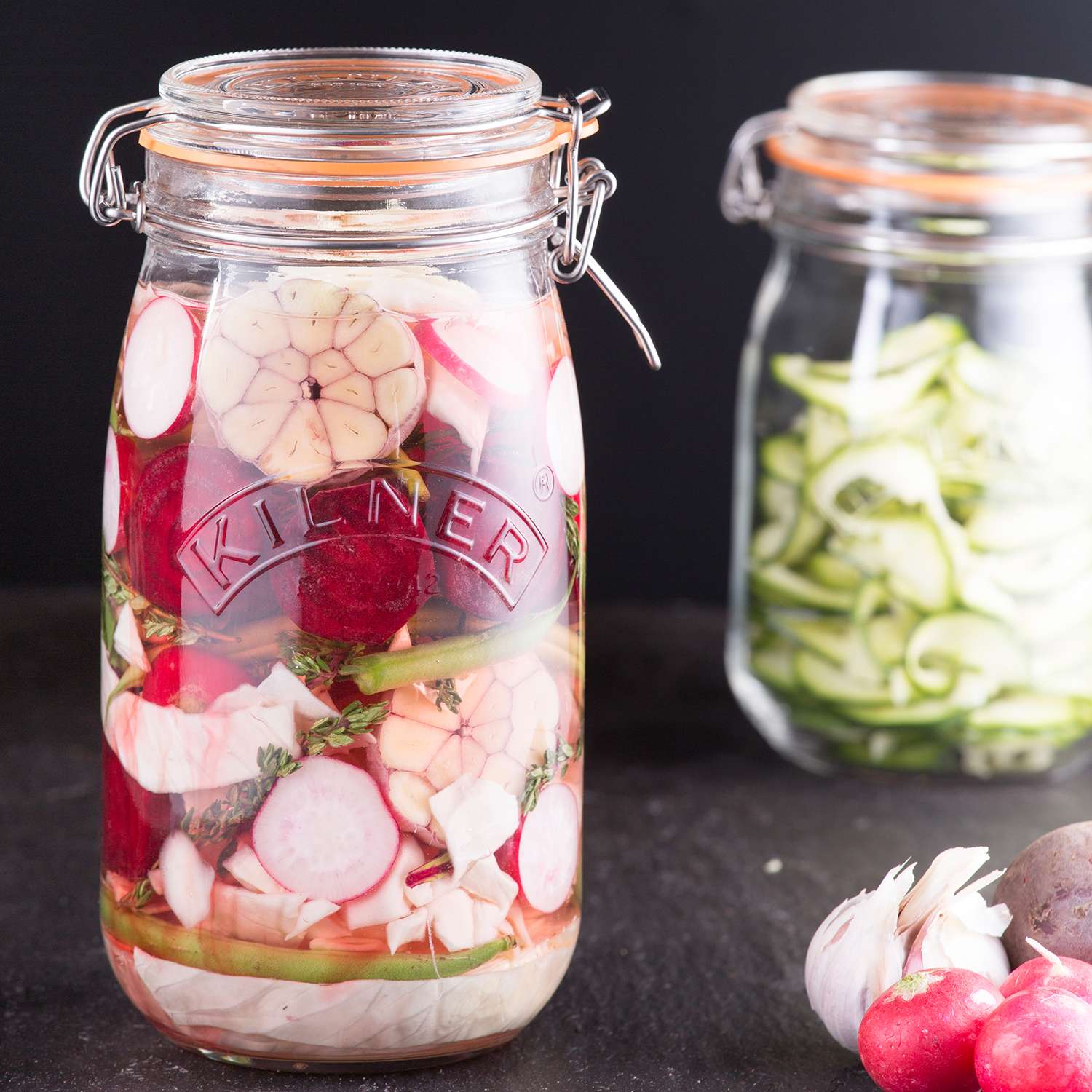KILNER | Einkochglas, CLIP SQUARE, klar