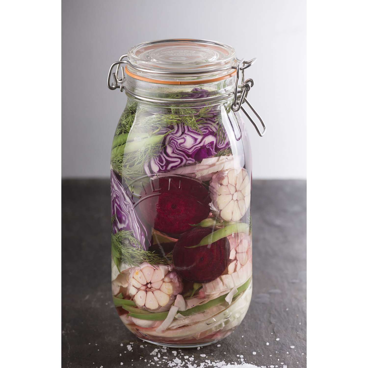 KILNER | Einkochglas, CLIP SQUARE, klar
