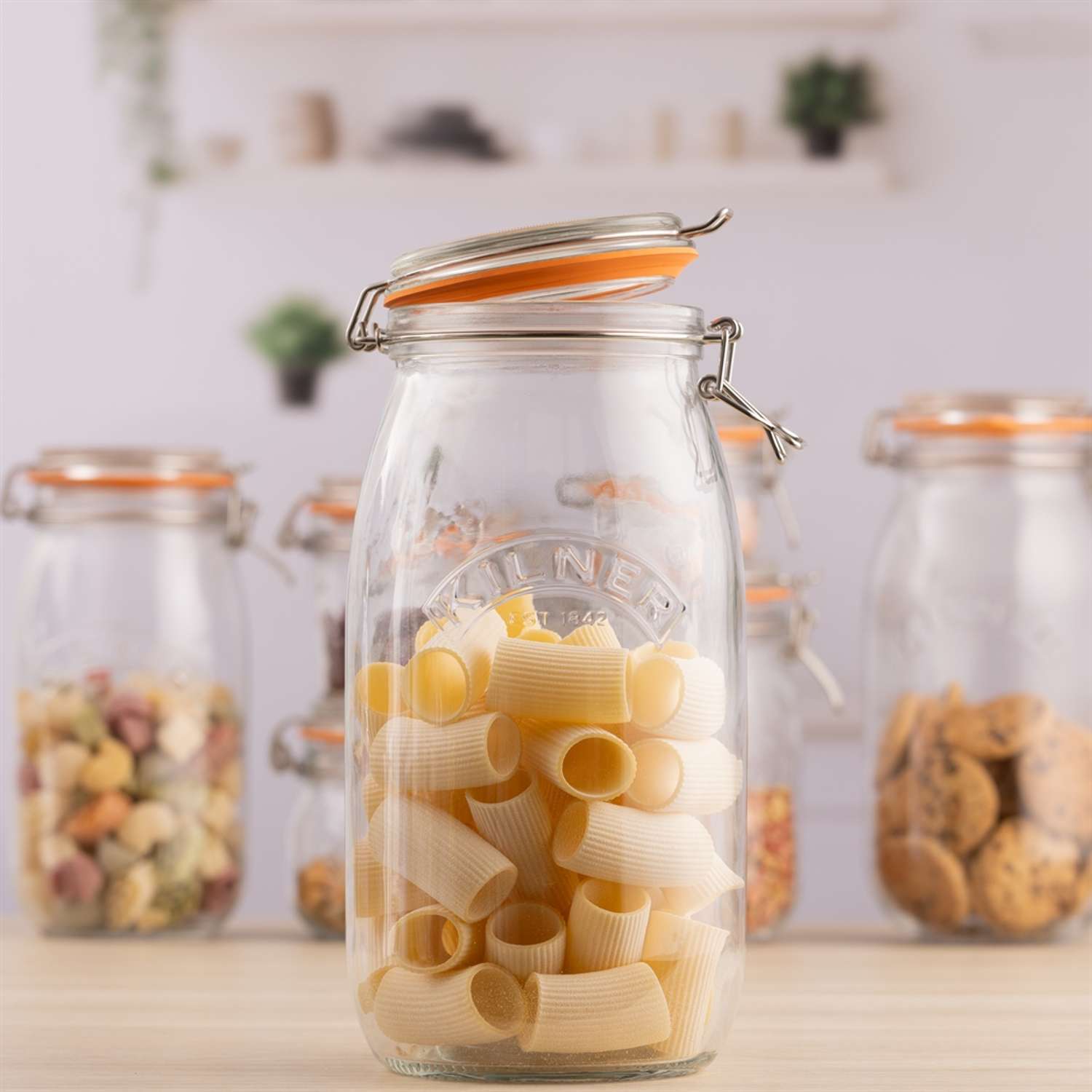 KILNER | Einkochglas, CLIP SQUARE, klar