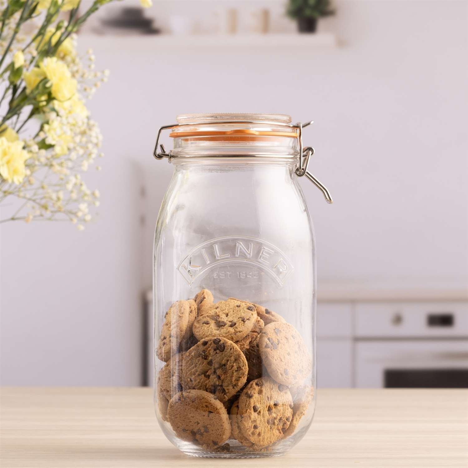 KILNER | Einkochglas, CLIP SQUARE, klar