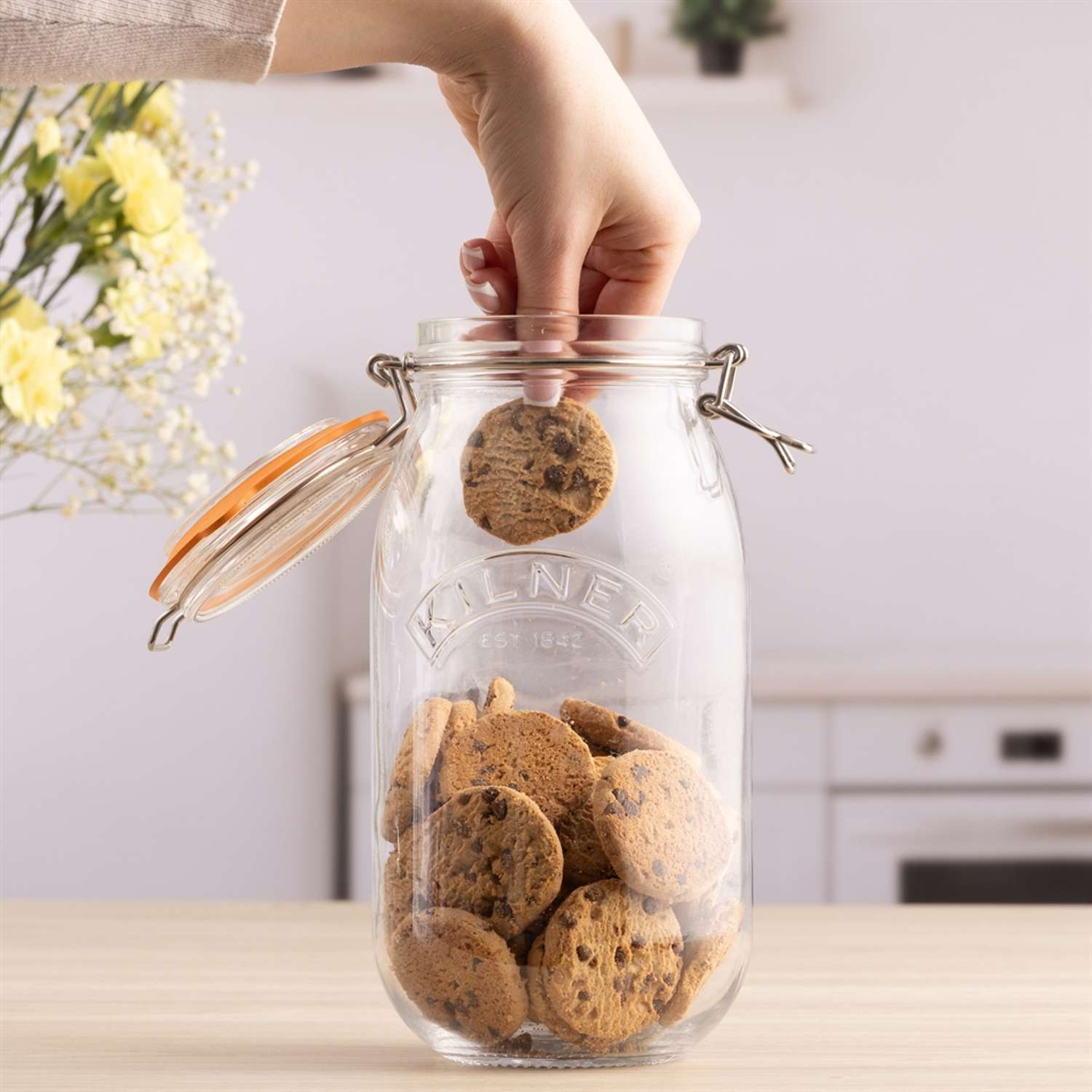KILNER | Einkochglas, CLIP SQUARE, klar