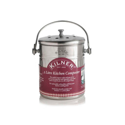 KILNER | Küchenkomposter, Edelstahl, 2 L