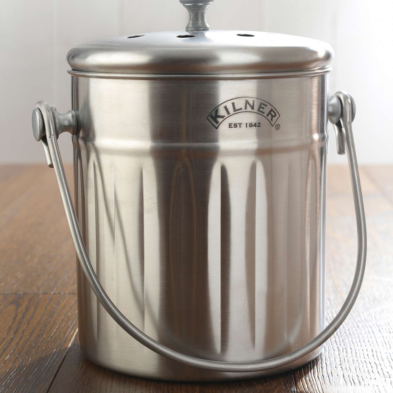 KILNER | Küchenkomposter, Edelstahl, 2 L