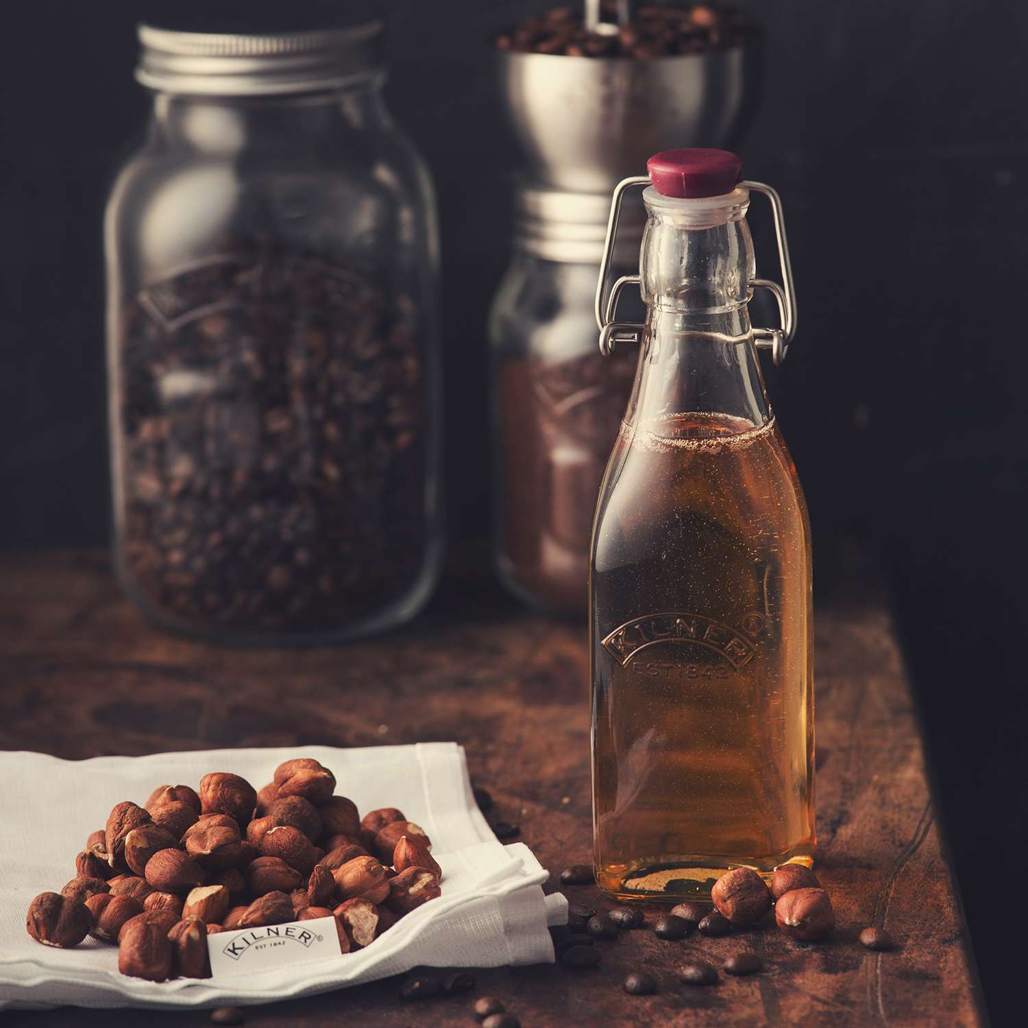 KILNER | Einkochflasche, CLIP SQUARE, klar
