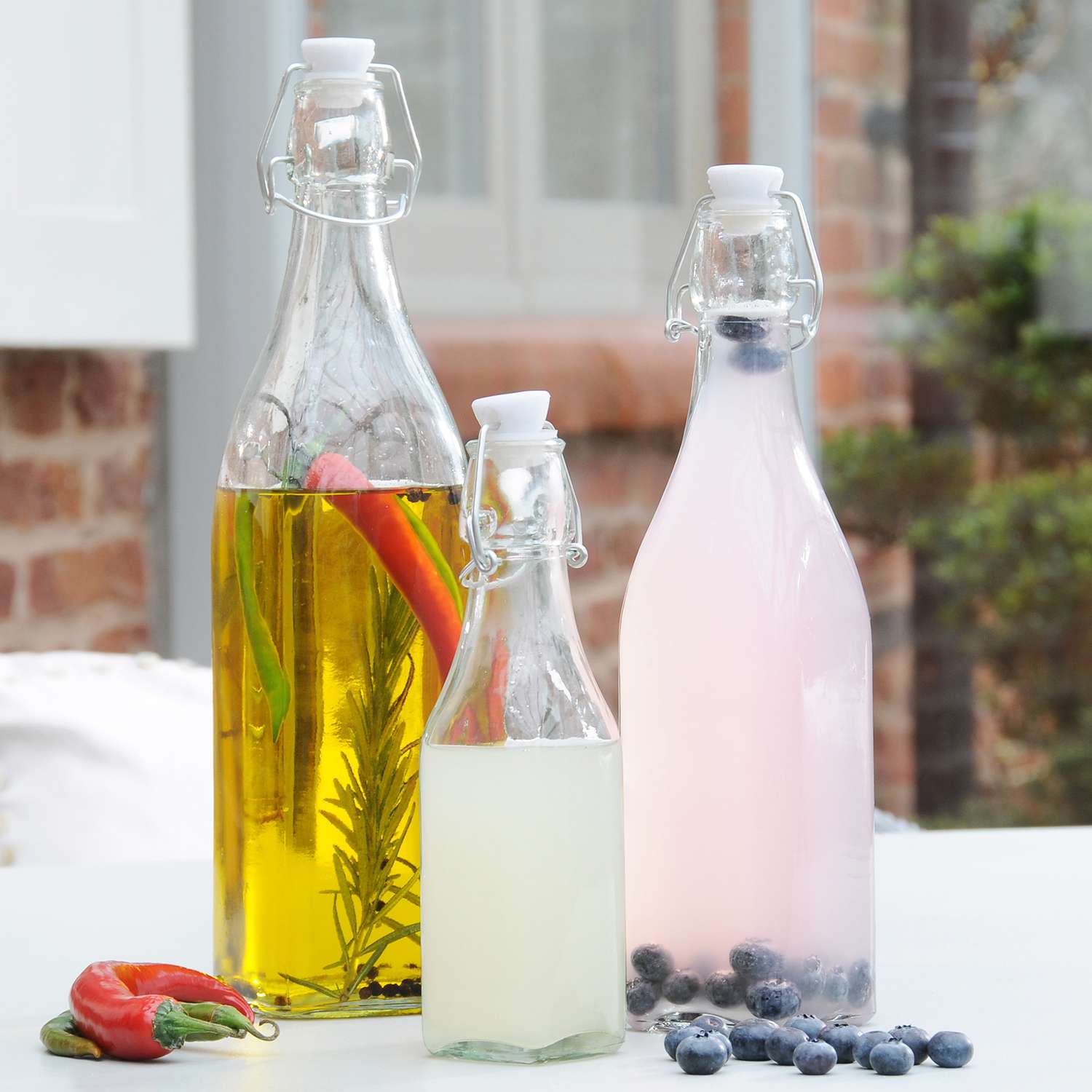 KILNER | Einkochflasche, CLIP SQUARE, klar