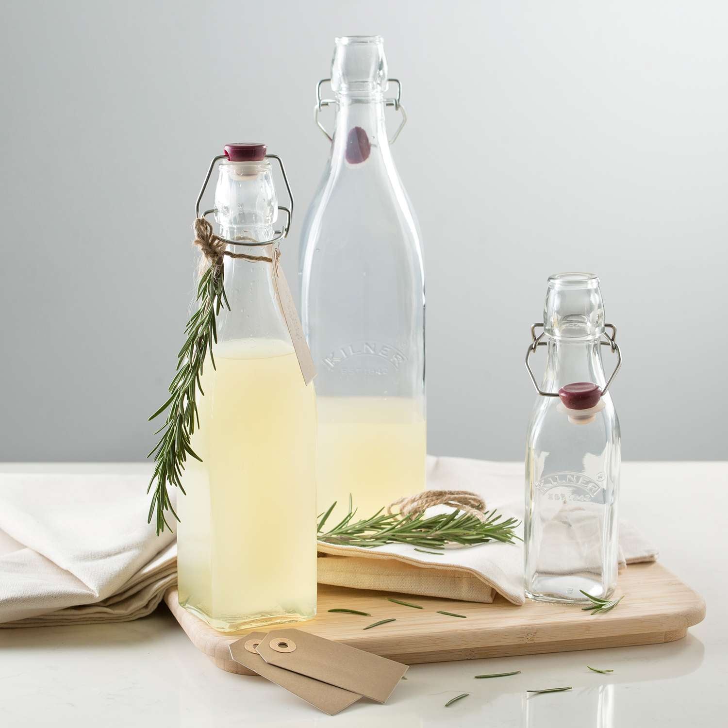 KILNER | Einkochflasche, CLIP SQUARE, klar