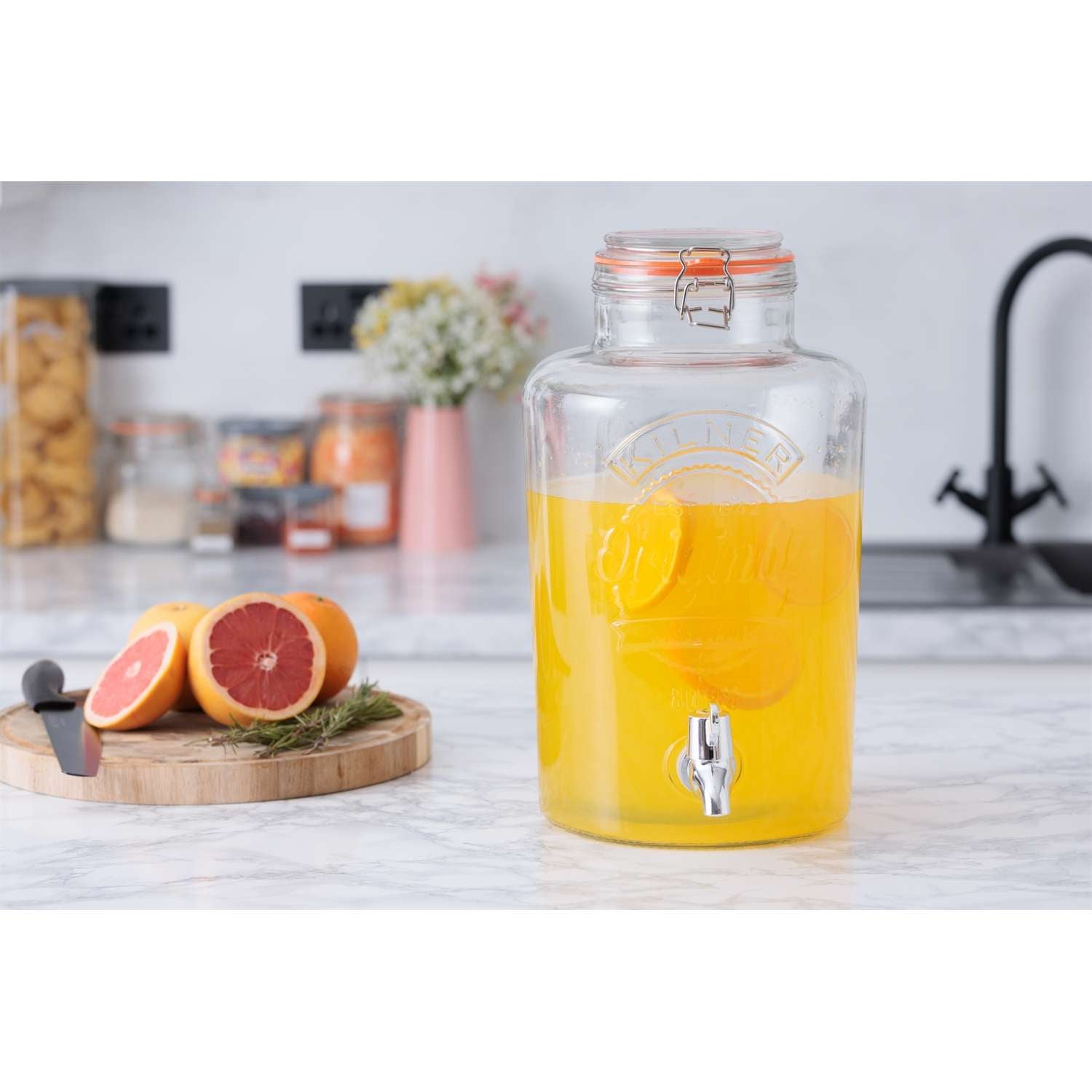 KILNER | Getränkespender, ROUND, klar, 8 L