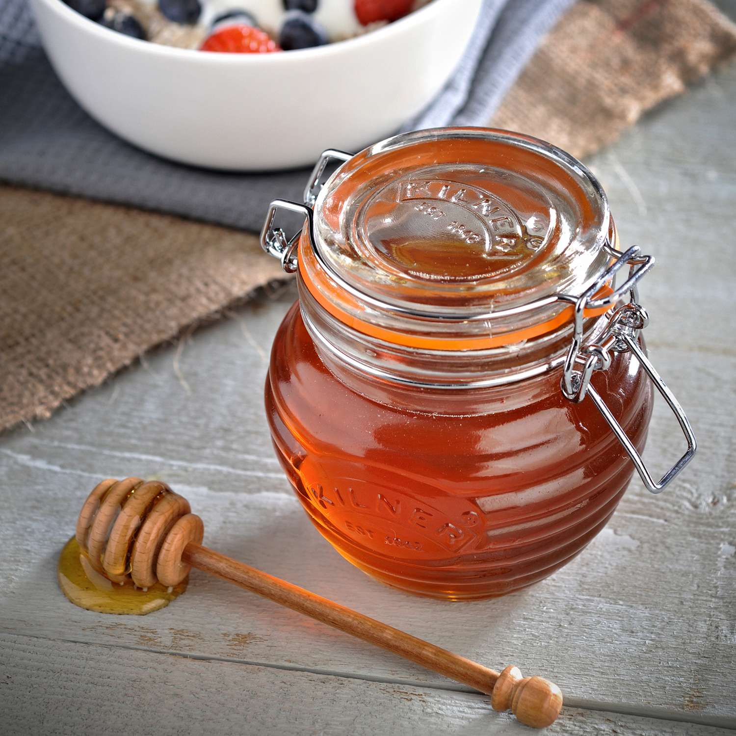 KILNER | Honigtopf, HONEY, klar, 400 ml