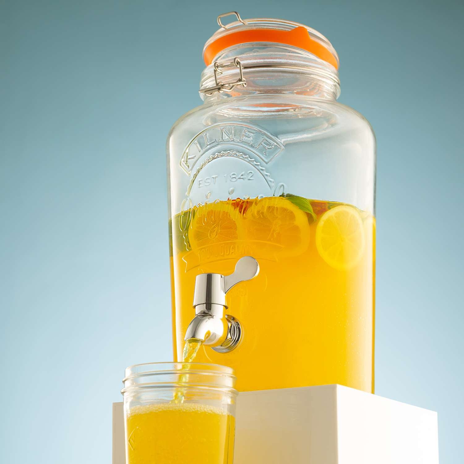 KILNER | Getränkespender, ROUND, klar, 5 L
