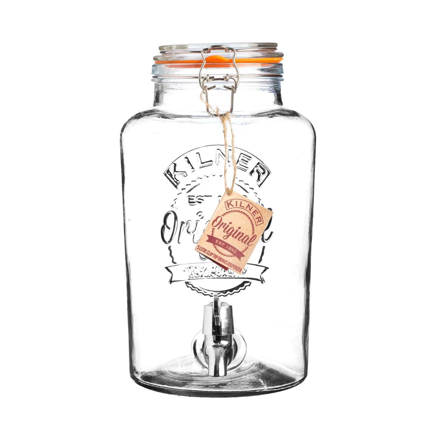KILNER | Getränkespender, ROUND, klar, 5 L