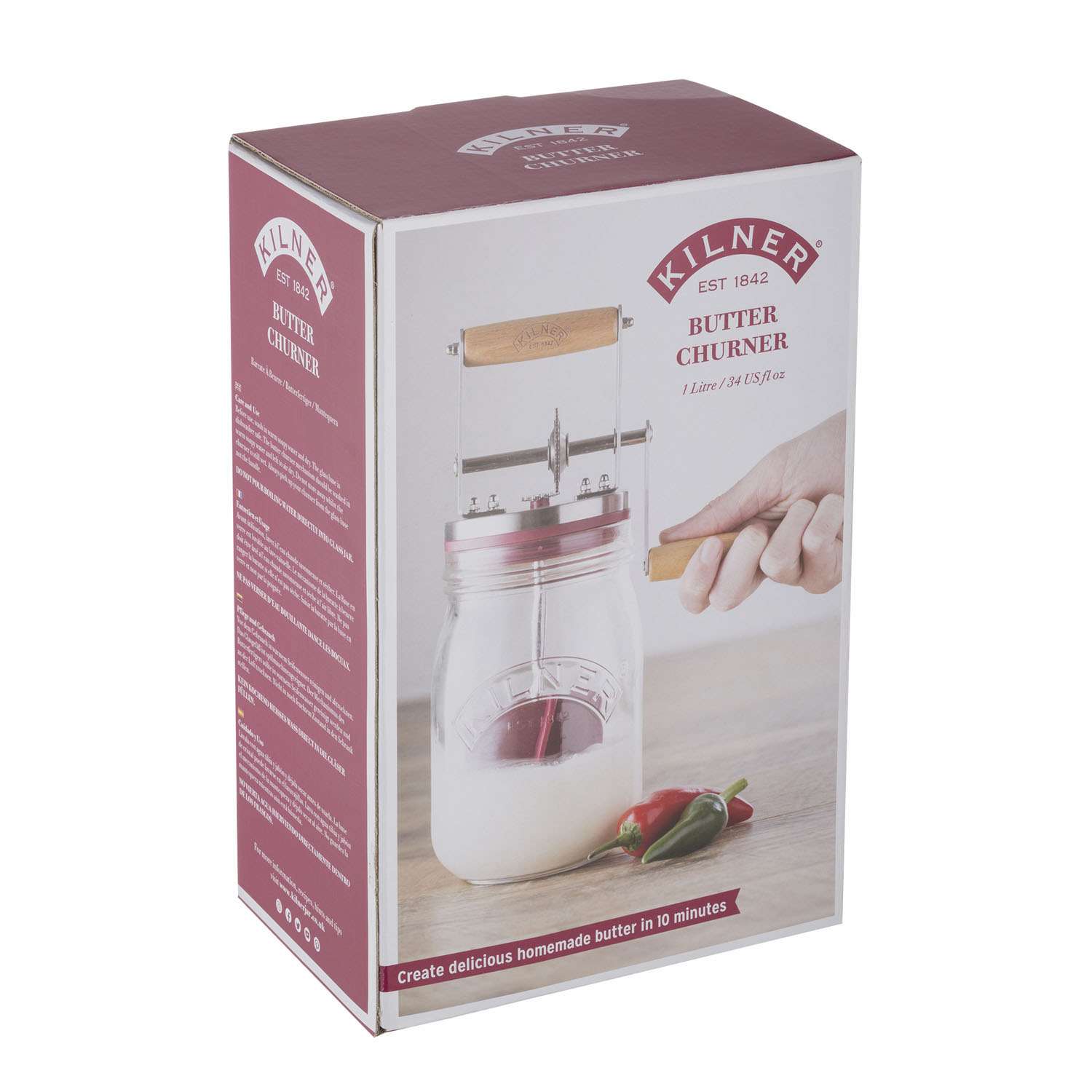 KILNER | Butterfass, BUTTER, klar, 1000ml