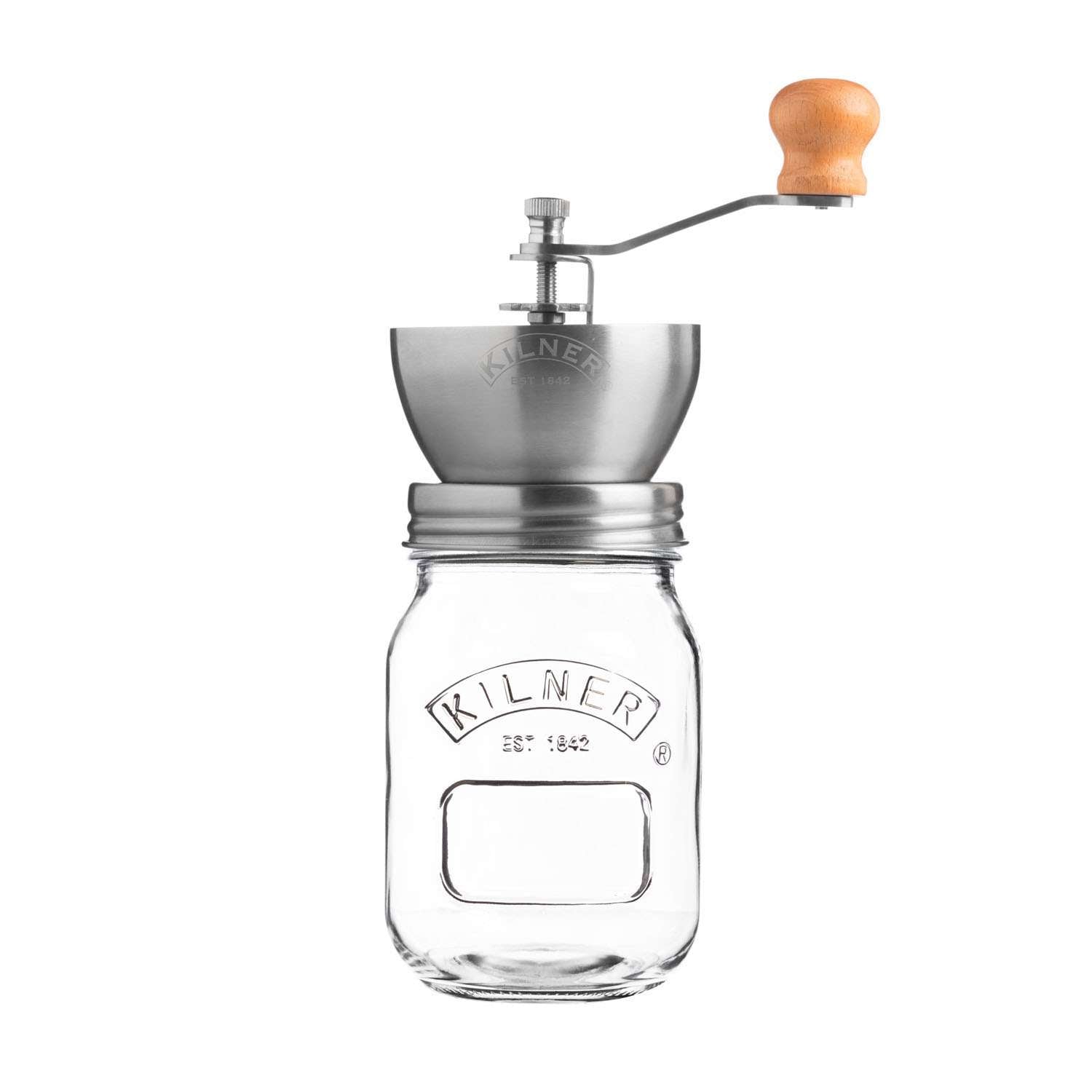 KILNER | Kaffeemühle mit Kurbel, klar, 500 ml