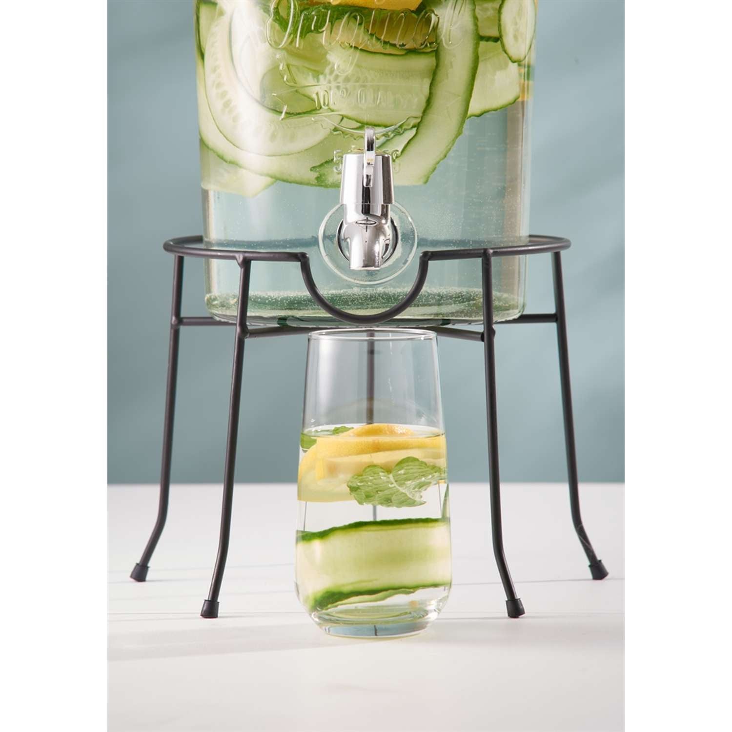 KILNER | Ständer für Getränkespender, ROUND, schwar