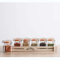 KILNER | Gewürzgläser, SPICES, klar, 6 x 70 ml