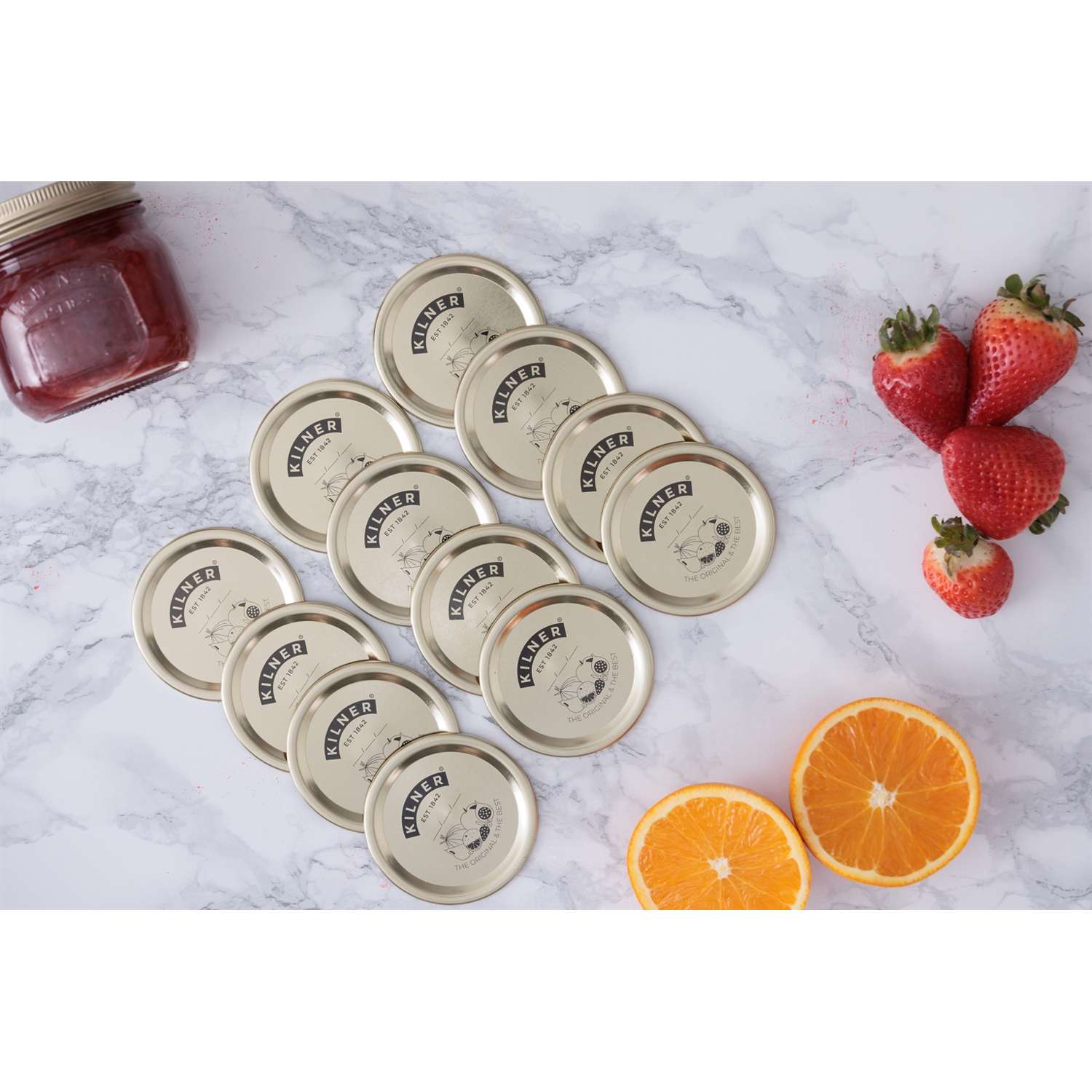 KILNER | Einkoch-Vakuumdichtung, metall, 12er-Set