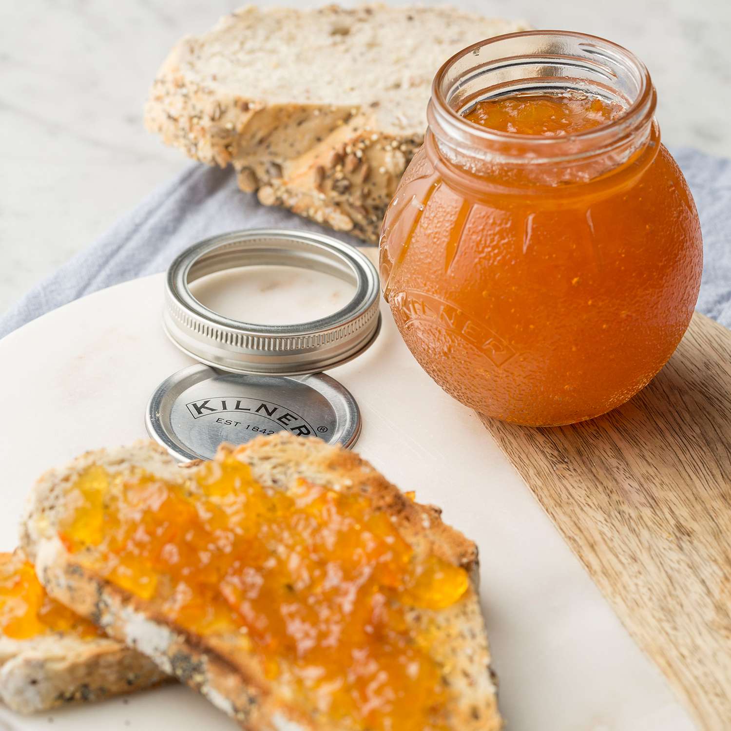 KILNER | Marmeladenglas, ORANGE, klar, 400 ml