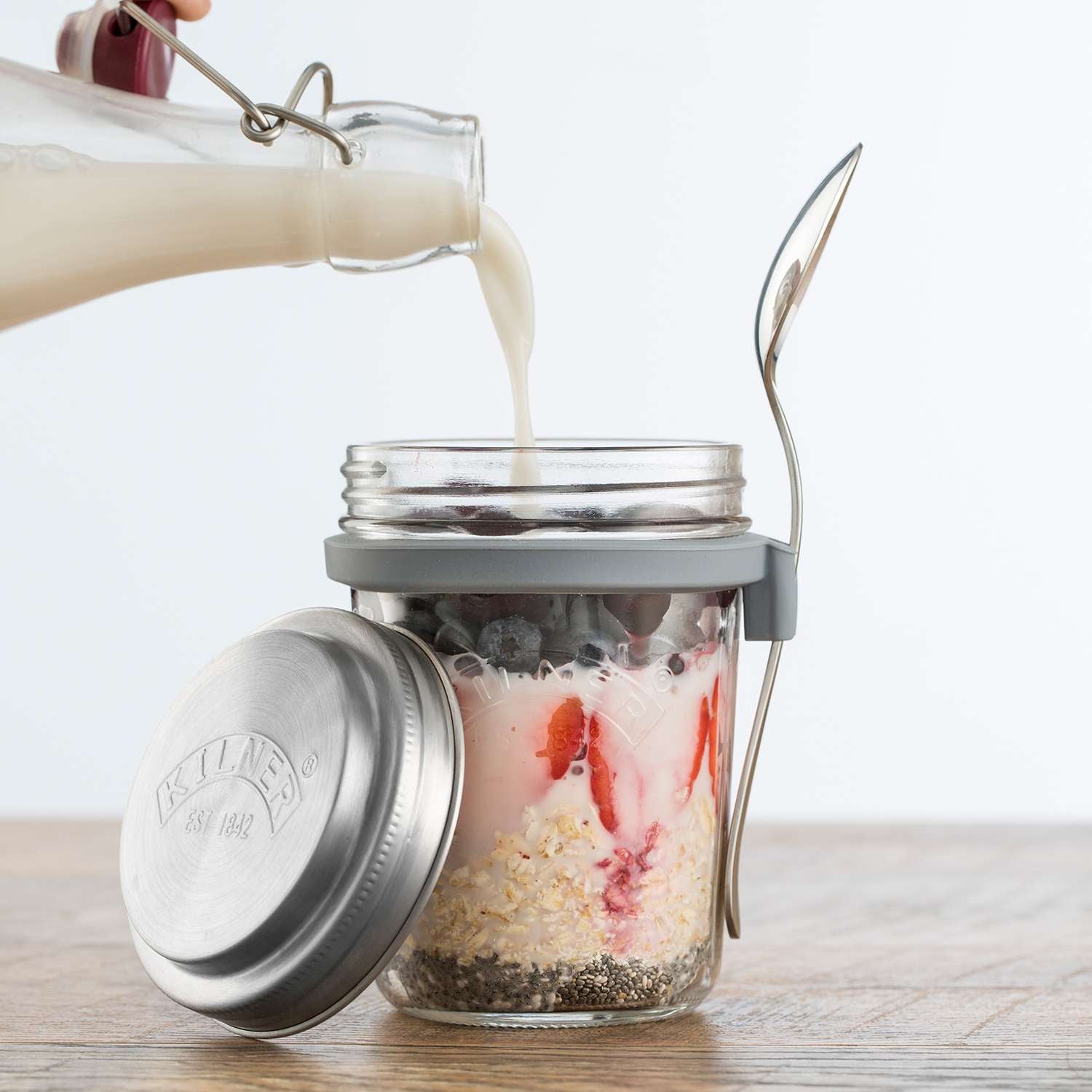 KILNER | Frühstücksglas, TO-GO, klar, 350 ml