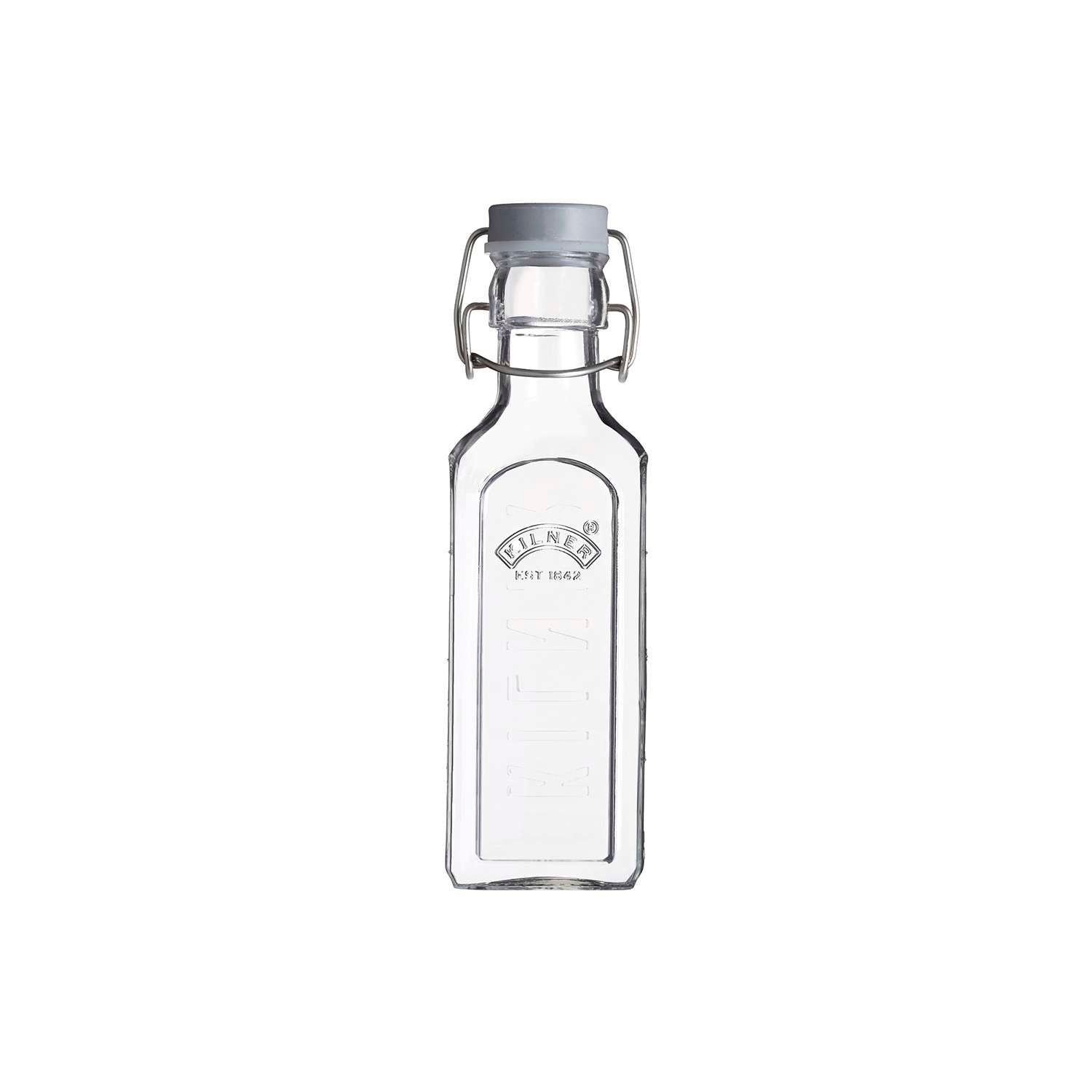 KILNER | Einkochflasche, CLIP SQUARE, klar