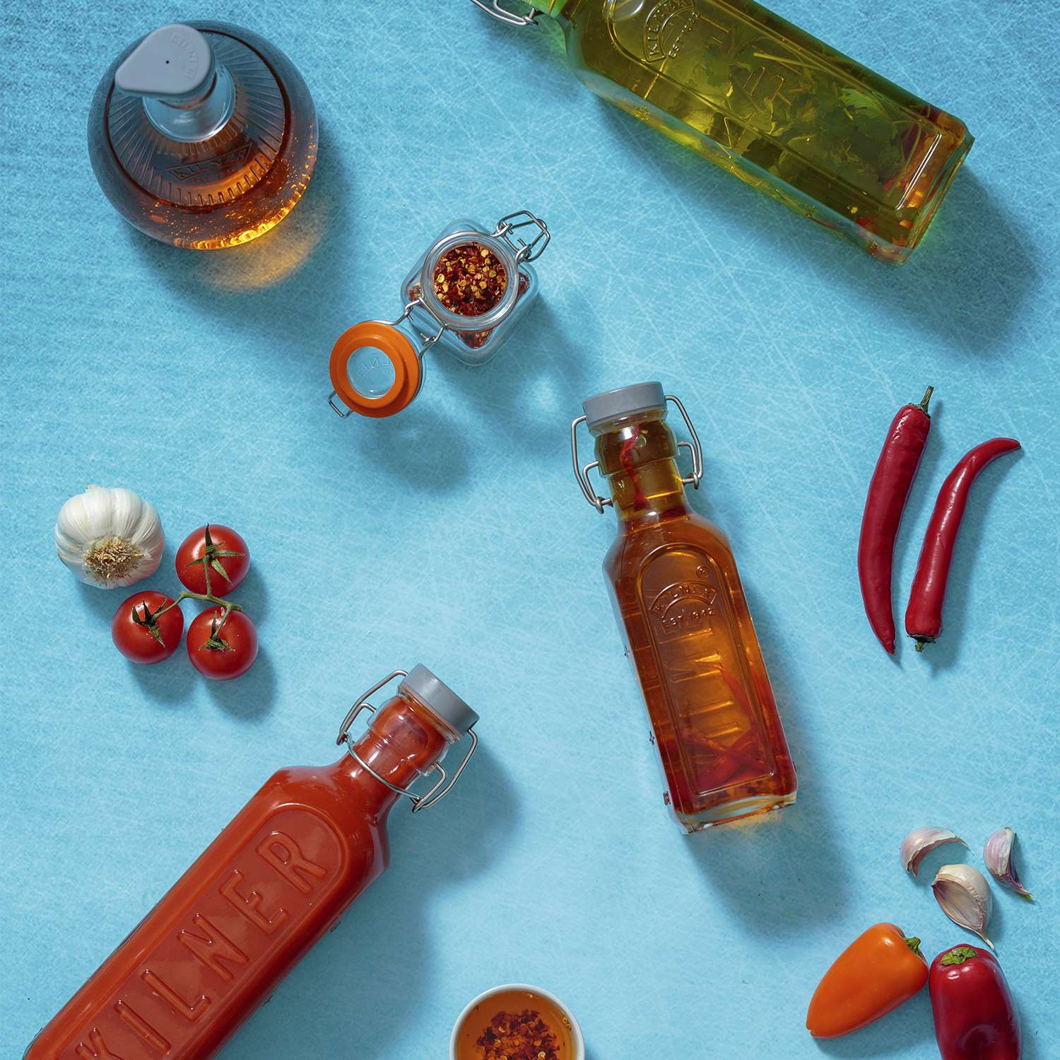 KILNER | Einkochflasche, CLIP SQUARE, klar