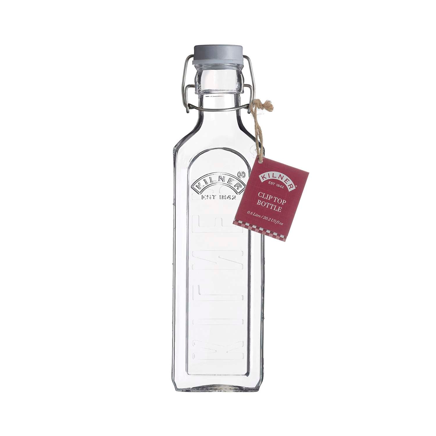 KILNER | Einkochflasche, CLIP SQUARE, klar