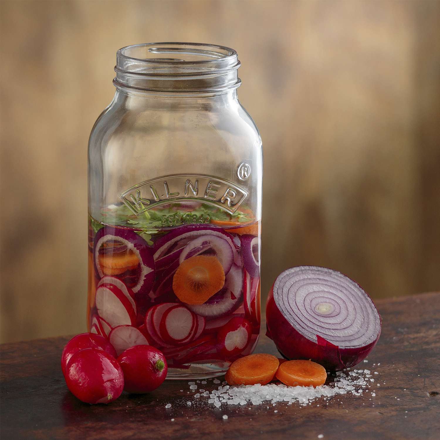 KILNER | Fermentiergläser, FERMENTIER, klar, 2 x 1