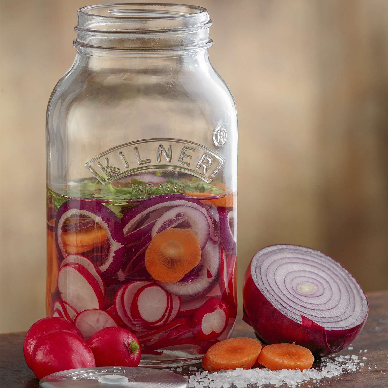 KILNER | Fermentiergläser, FERMENTIER, klar, 2 x 1