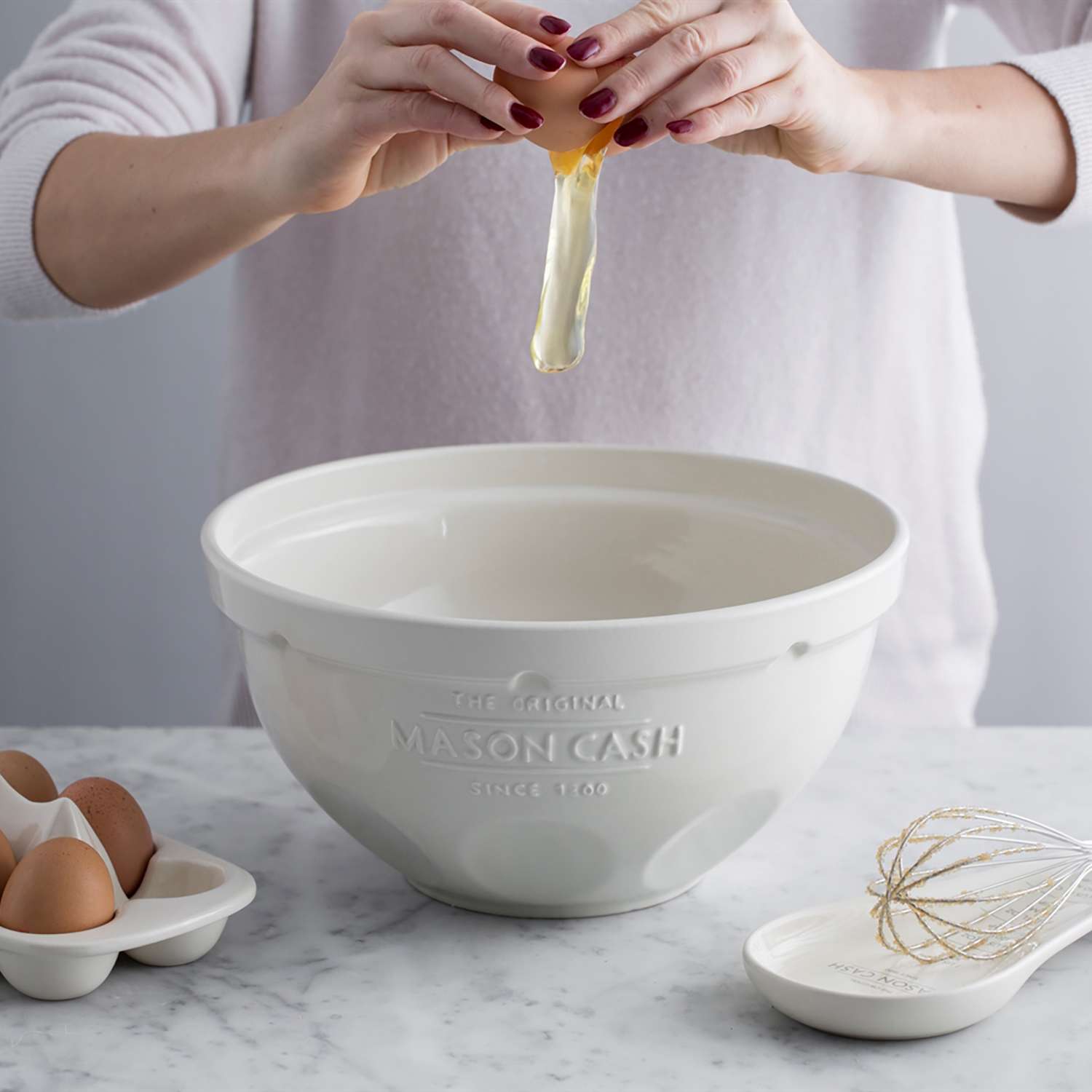 MASON CASH | Rührschüssel, MIXING BOWL, weiß, 5 L